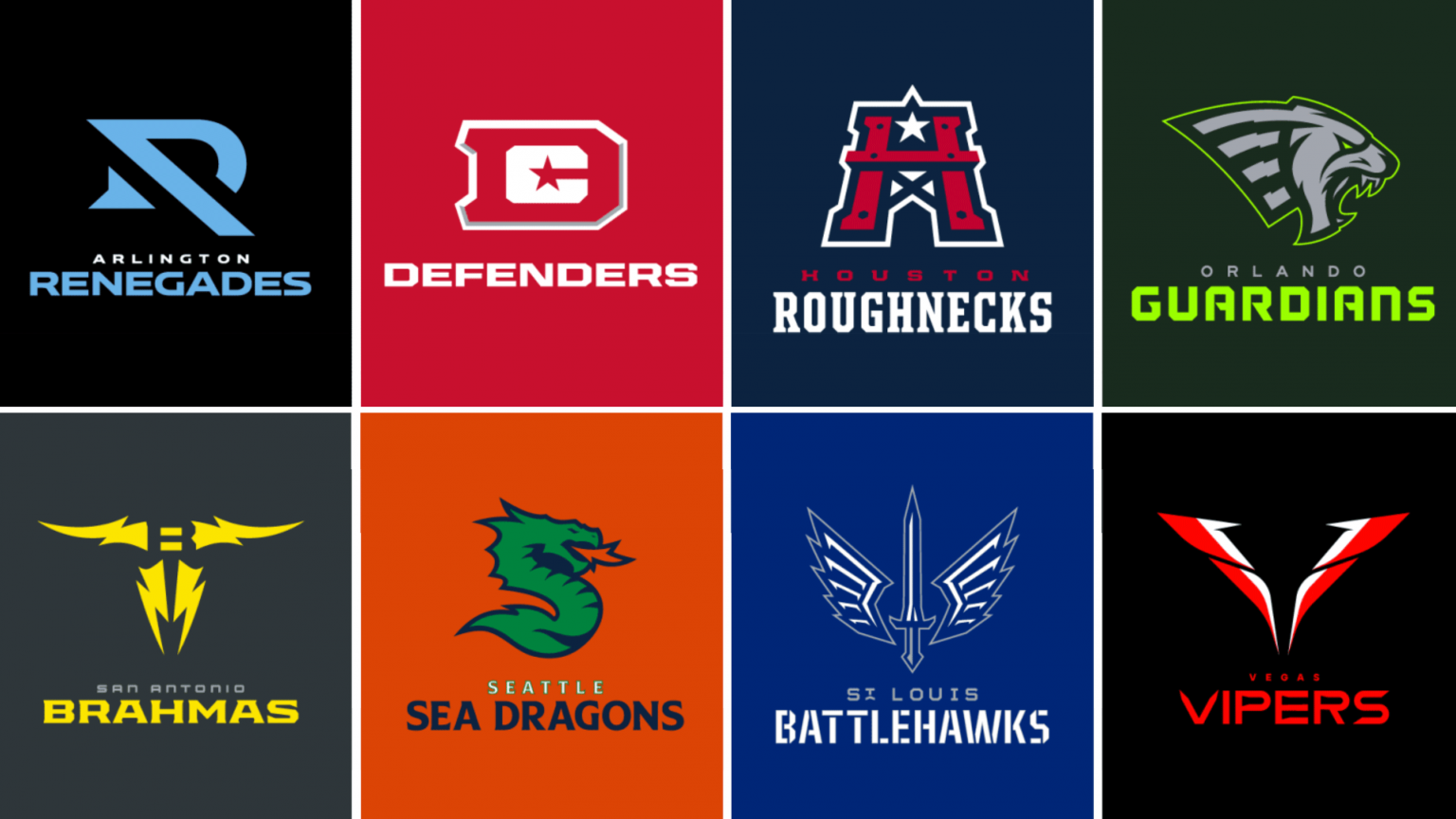 XFL Reveals Team Names, Logos Ahead Of 2023 Reboot Season SportsLogos
