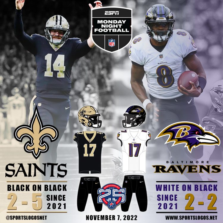 Ravens To Recall Super Bowl XLVII Uniforms Against Saints On Monday ...