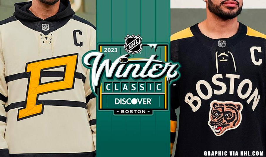 Penguins, Bruins Unveil 2023 Winter Classic Uniforms