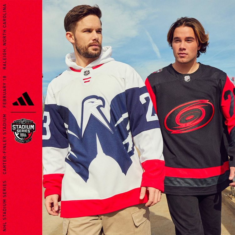 Carolina Hurricanes Washington Capitals Release 2023 Stadium Series Uniforms Sportslogosnet News 0971