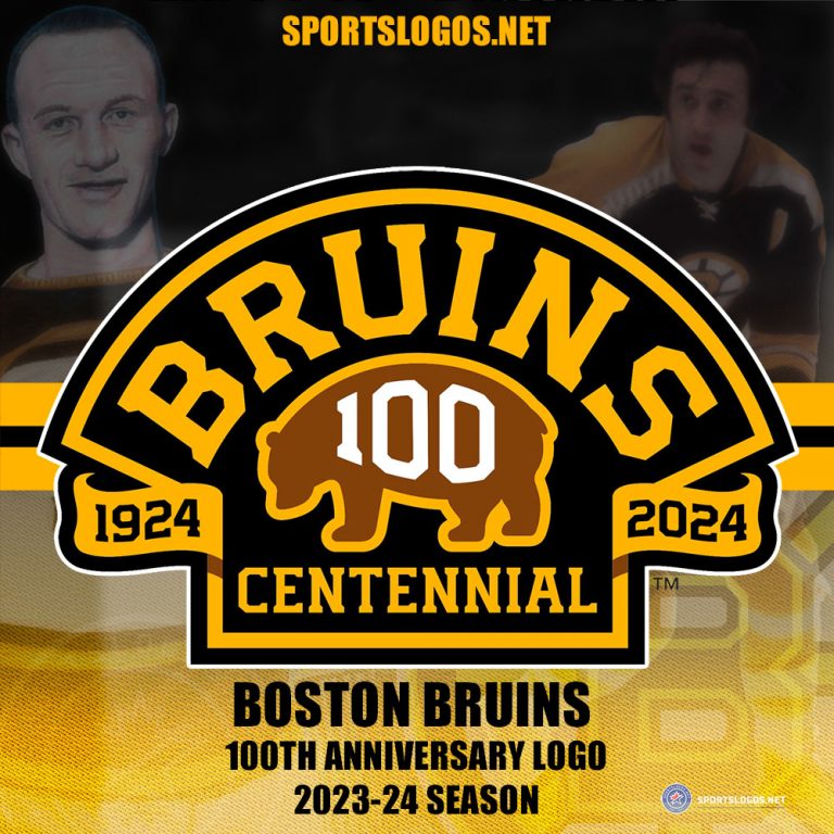 Boston Bruins Unveil Centennial Season Logo For 2024 SportsLogos Net News   Boston Bruins Centennial 100th Anniversary Logo 2024 Sportslogosnet 768x768 