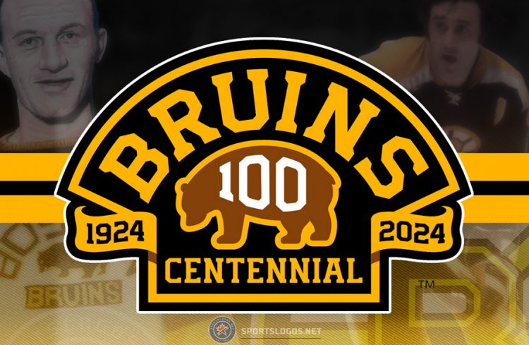 Boston Bruins Centennial 100th Anniversary Logo 2024 Sportslogosnet Feat 750x489 