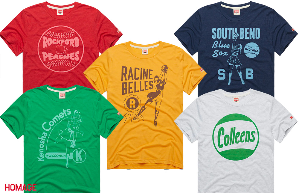 New Line of AAGPBL Shirts Released by Homage – SportsLogos.Net News