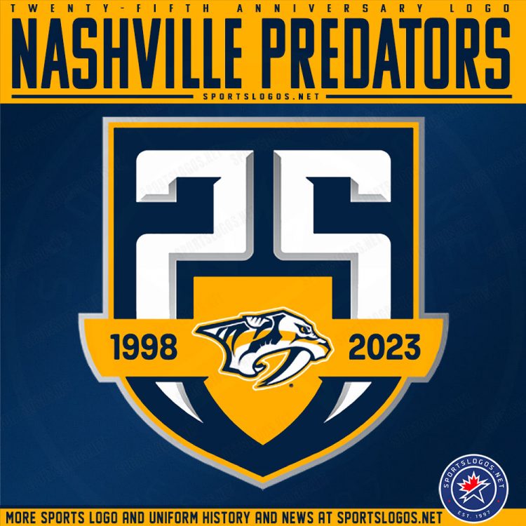 Nashville Predators Bare Their Fangs With New 25th Anniversary Logo