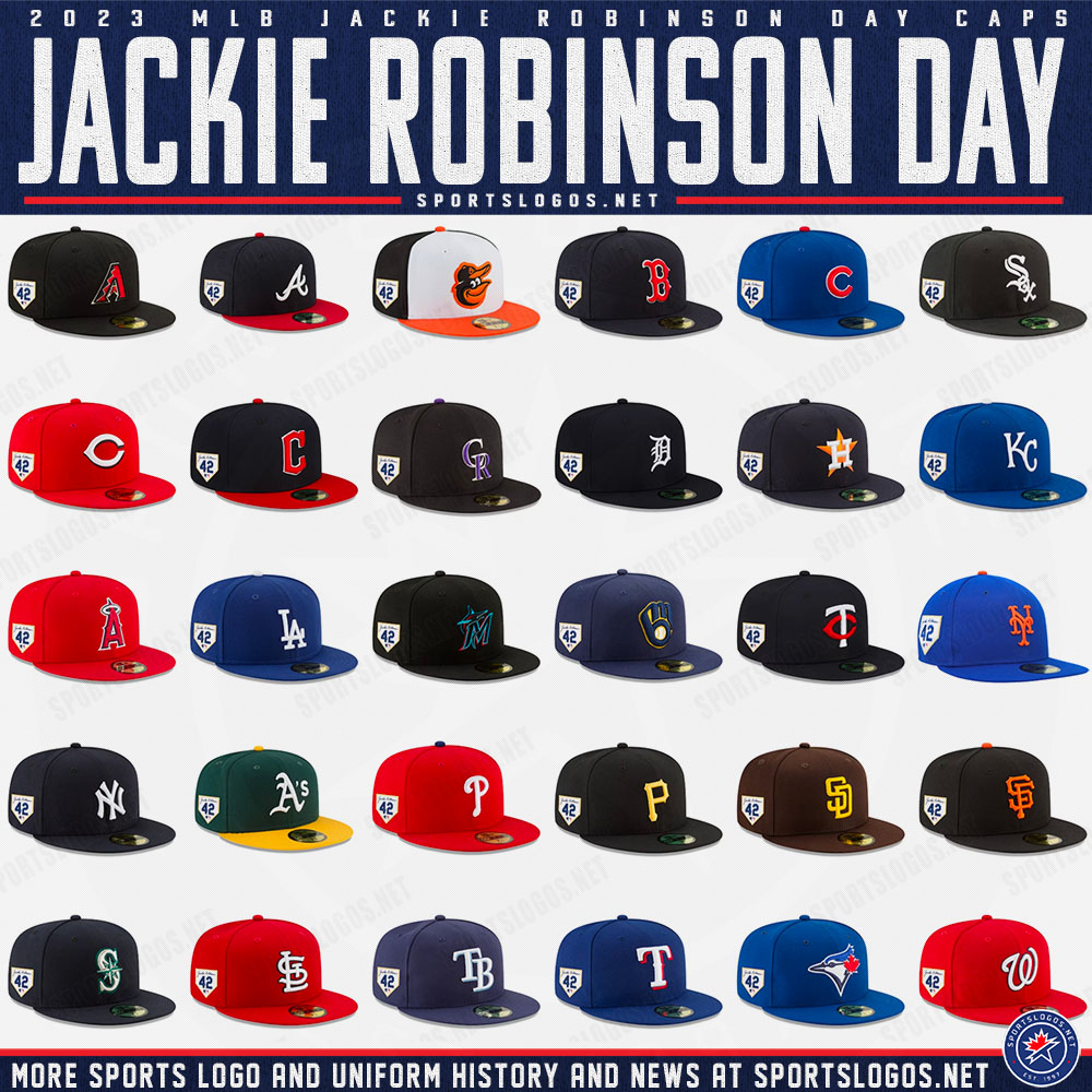 2023 MLB Jackie Robinson Day Jerseys & Caps Revealed – SportsLogos.Net News