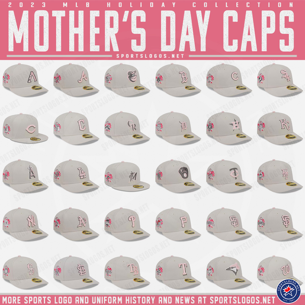 2023 Mlb Mothers Day Caps Baseball Pink Holiday Sportslogosnet All Teams 