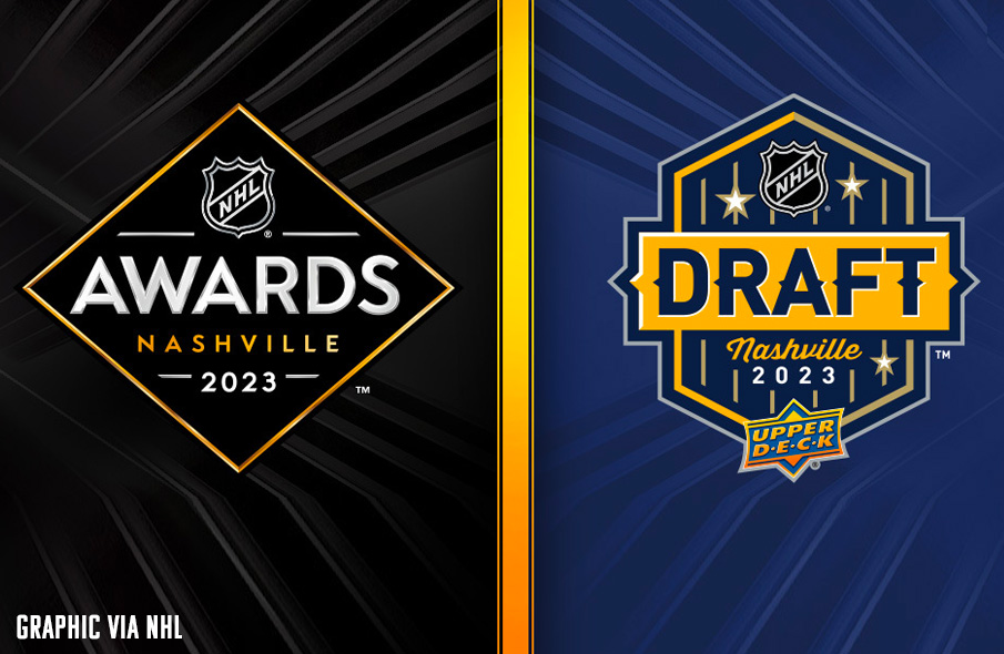 Logos Unveiled for Nashville-Hosted 2023 NHL Draft and Awards