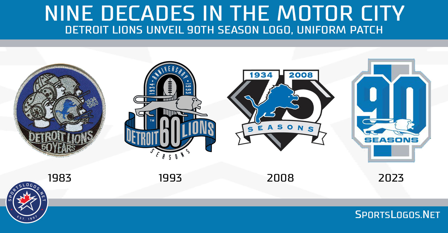 Detroit Lions Unveil 90th Season Logo, Uniform Patch News
