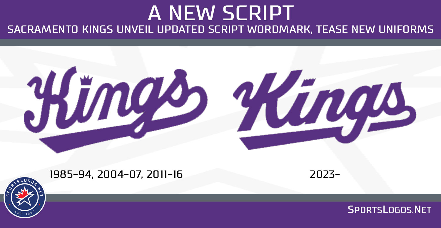 Sacramento Kings Unveil Updated Script Wordmark, Tease New Uniforms ...