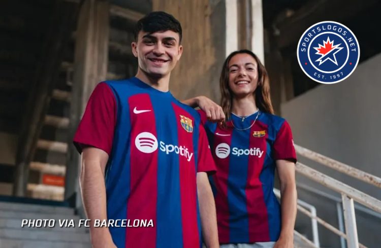 Women Lead the Way for FC Barcelona’s 2023-24 Home Kits – SportsLogos ...