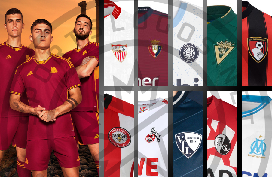 Past Meets Future in AS Roma's 23-24 Home Kit – Plus More European Unveilings