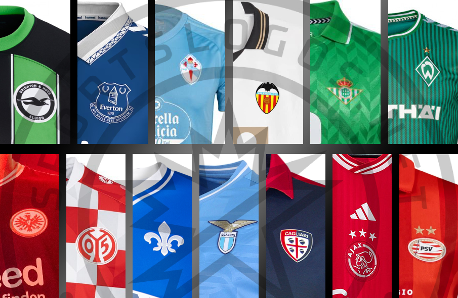 Clubs from Europe's Top Domestic Football Leagues Unveil Slew of New Kits