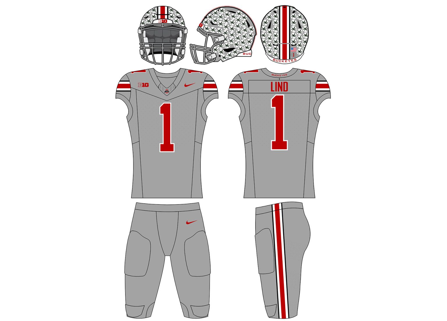 Ohio State Teases Gray Alternate Uniforms For Michigan State Game