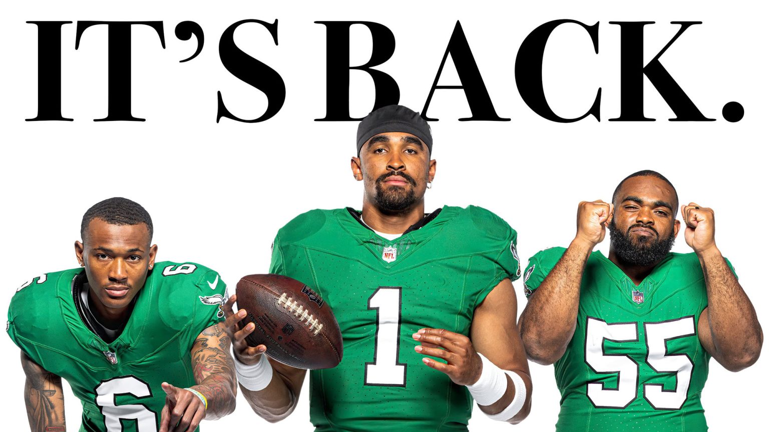 Philadelphia Eagles Unveil Kelly Green Throwback Uniforms After Images ...