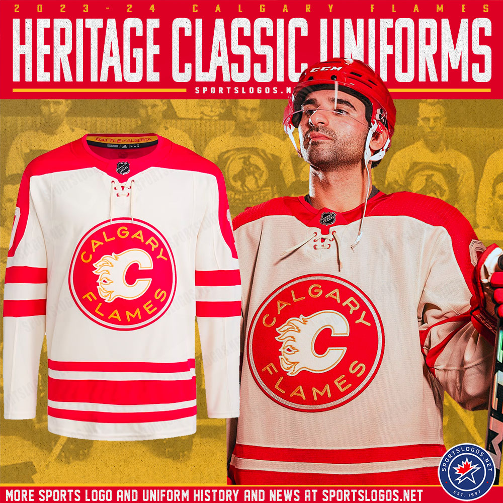 2023 Heritage Classic Uniforms for Edmonton Oilers and Calgary Flames
