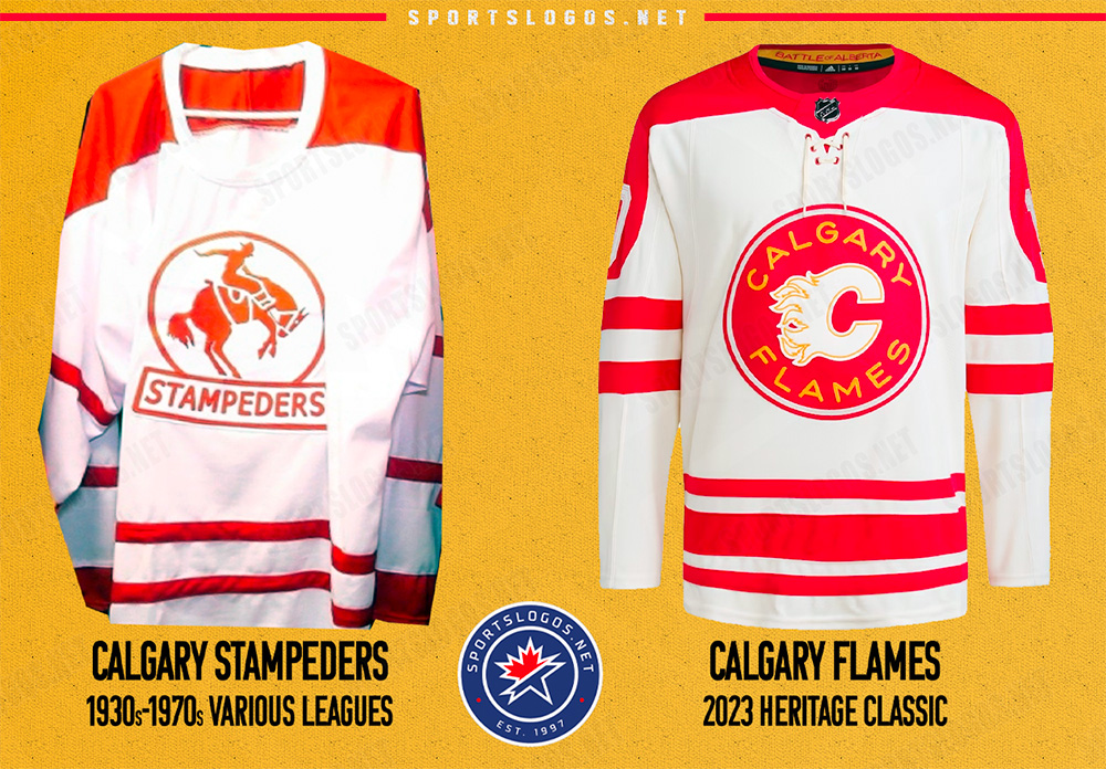 2023 Heritage Classic Uniforms for Edmonton Oilers and Calgary Flames