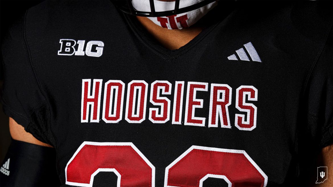 Indiana Hoosiers Unveil New Black Alternate Football Uniforms ...