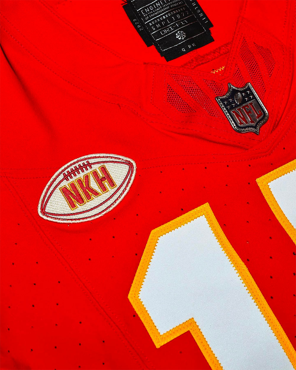 Kansas City Chiefs Wearing NKH Patch on Jersey for 2023 Season