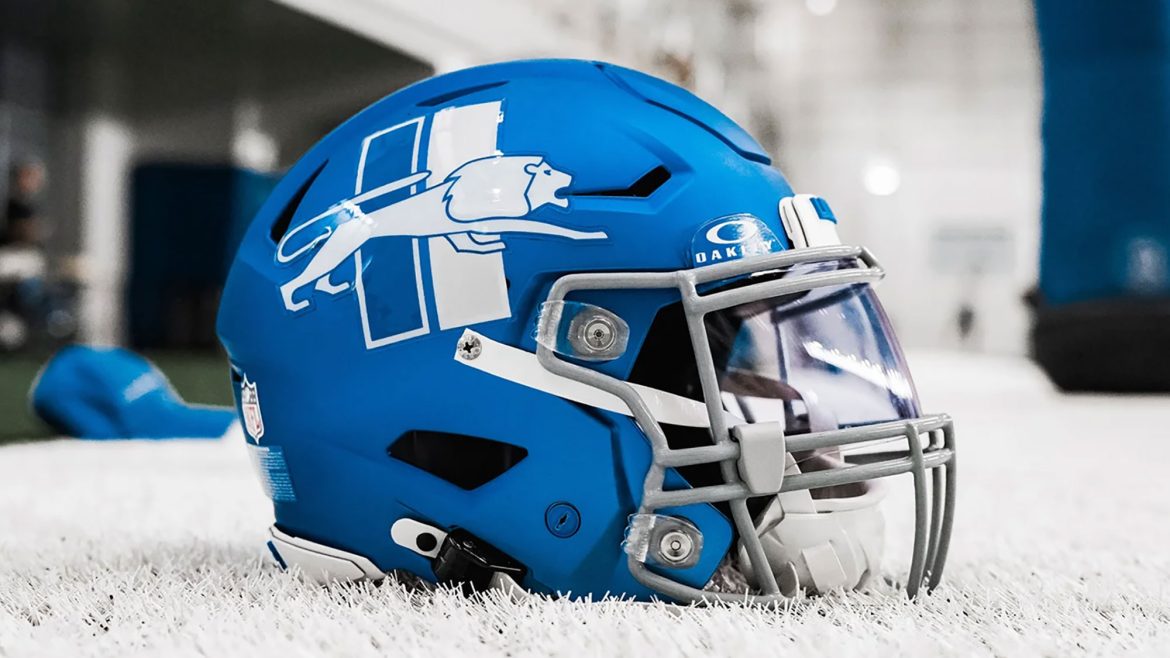 Detroit Lions To Debut Honolulu Blue Alternate Helmets On Monday Night ...