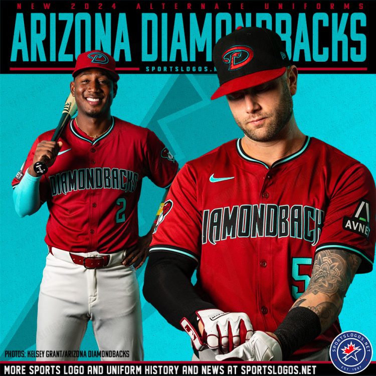 Diamondbacks Unveil Four New Uniforms for 2024, Exchange Sand for Teal ...