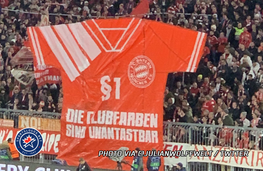 Bayern Munich Fans Protest As Team Wears Away Kit at Home in Champions League