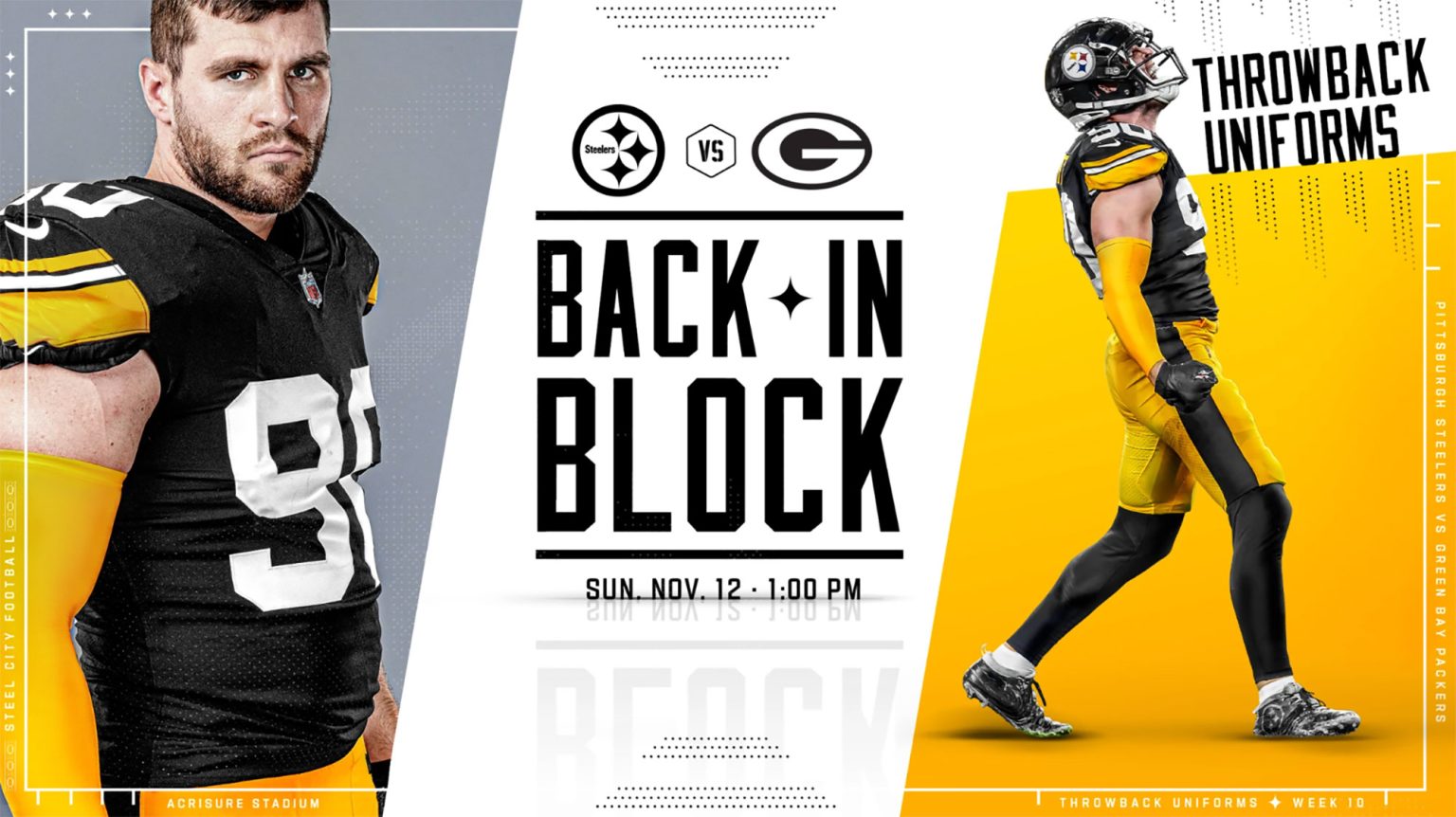 Pittsburgh Steelers To Wear Block Number Throwback Uniforms Against ...