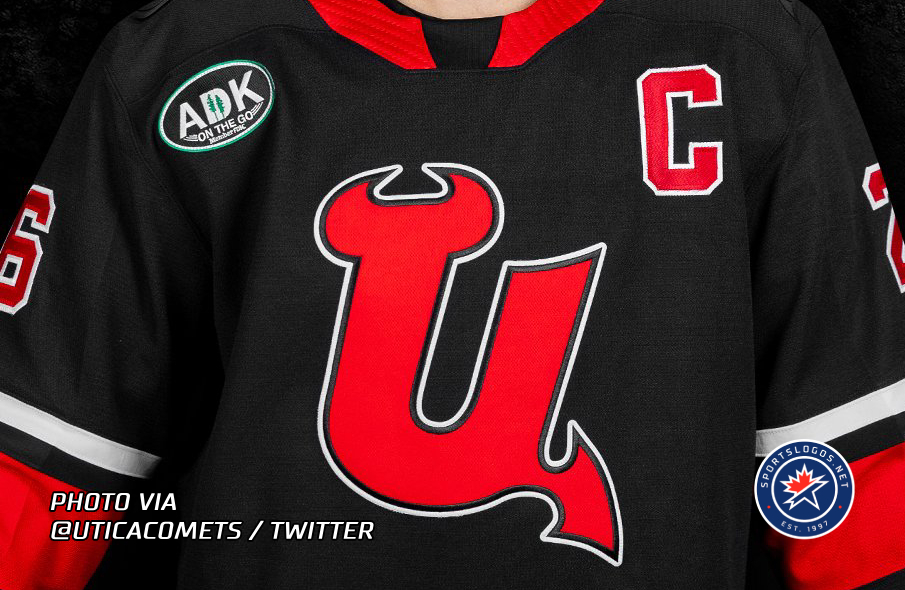 Runnin' With the Devils: Utica Comets Bring Back Devil-U Logo for New Alternate Jersey