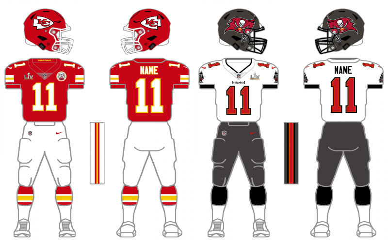 super bowl uniform history