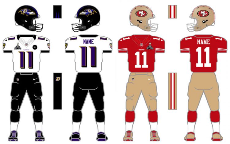 super bowl uniform history