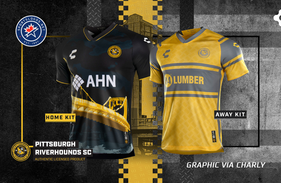 Building Bridges: USL's Pittsburgh Riverhounds SC Release First Kits Under New Charly Deal