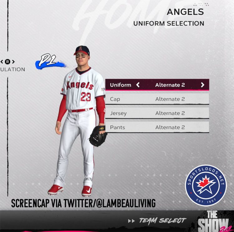 Twitter user @LambeauLiving noticed the uniform listed on MLB The Show 24