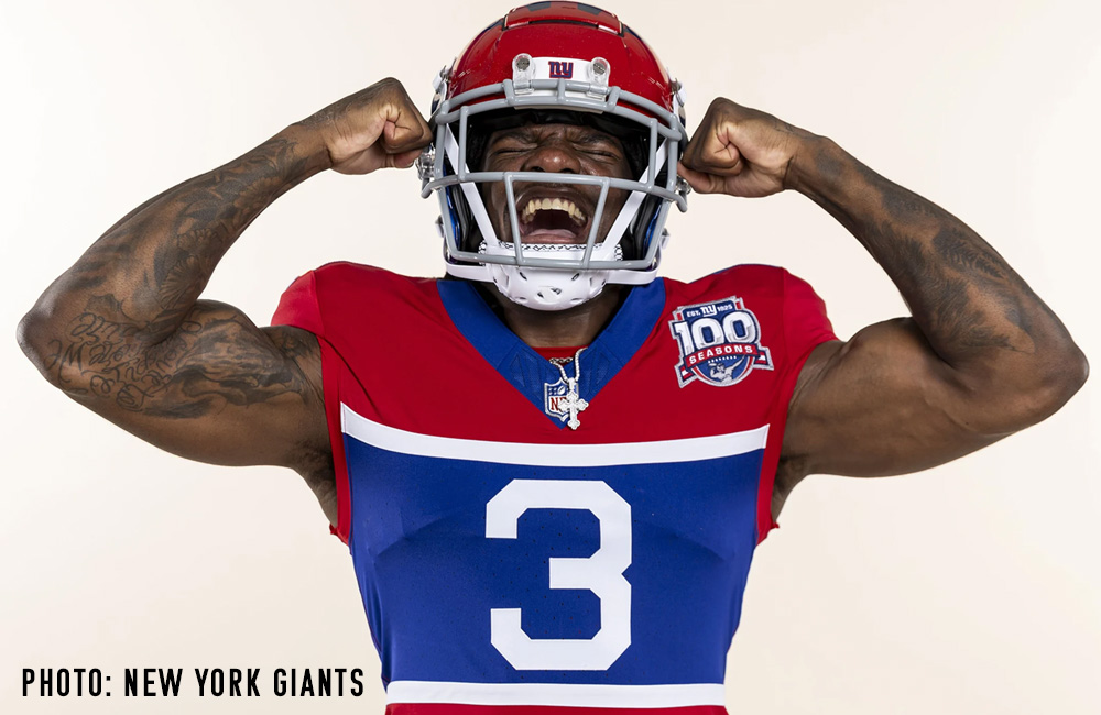 New York Giants Unveil “Century Red” Throwback Uniforms