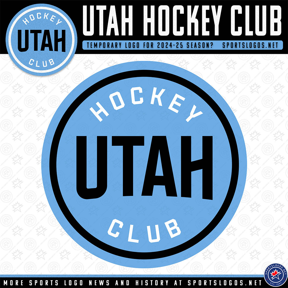 Temporary Utah Hockey Club NHL team logo for their inaugural 202425 season