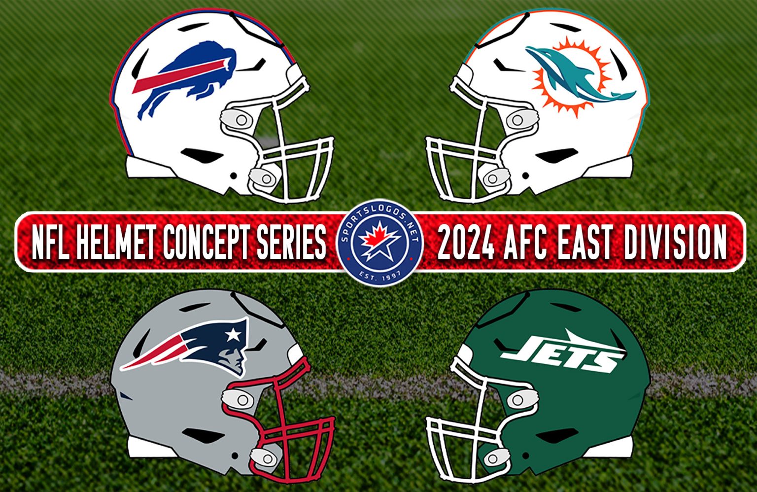 NFL Second, Third Helmet Concept Series AFC East