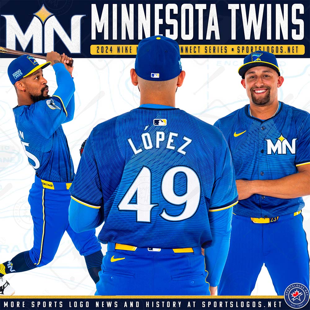 The Twins City Connect uniform features ripple-sublimation on the ...