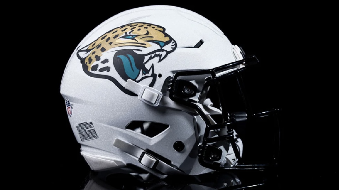 Jacksonville Jaguars Unveil New "Shell White" Alternate Helmets