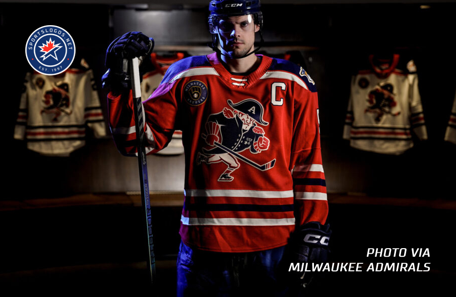 Seeing Red: AHL's Milwaukee Admirals Add Second Fauxback Jersey to Rotation