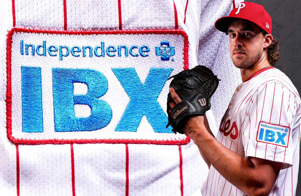 Philadelphia Phillies Add IBX Advertisement Patch to Jersey Sleeves