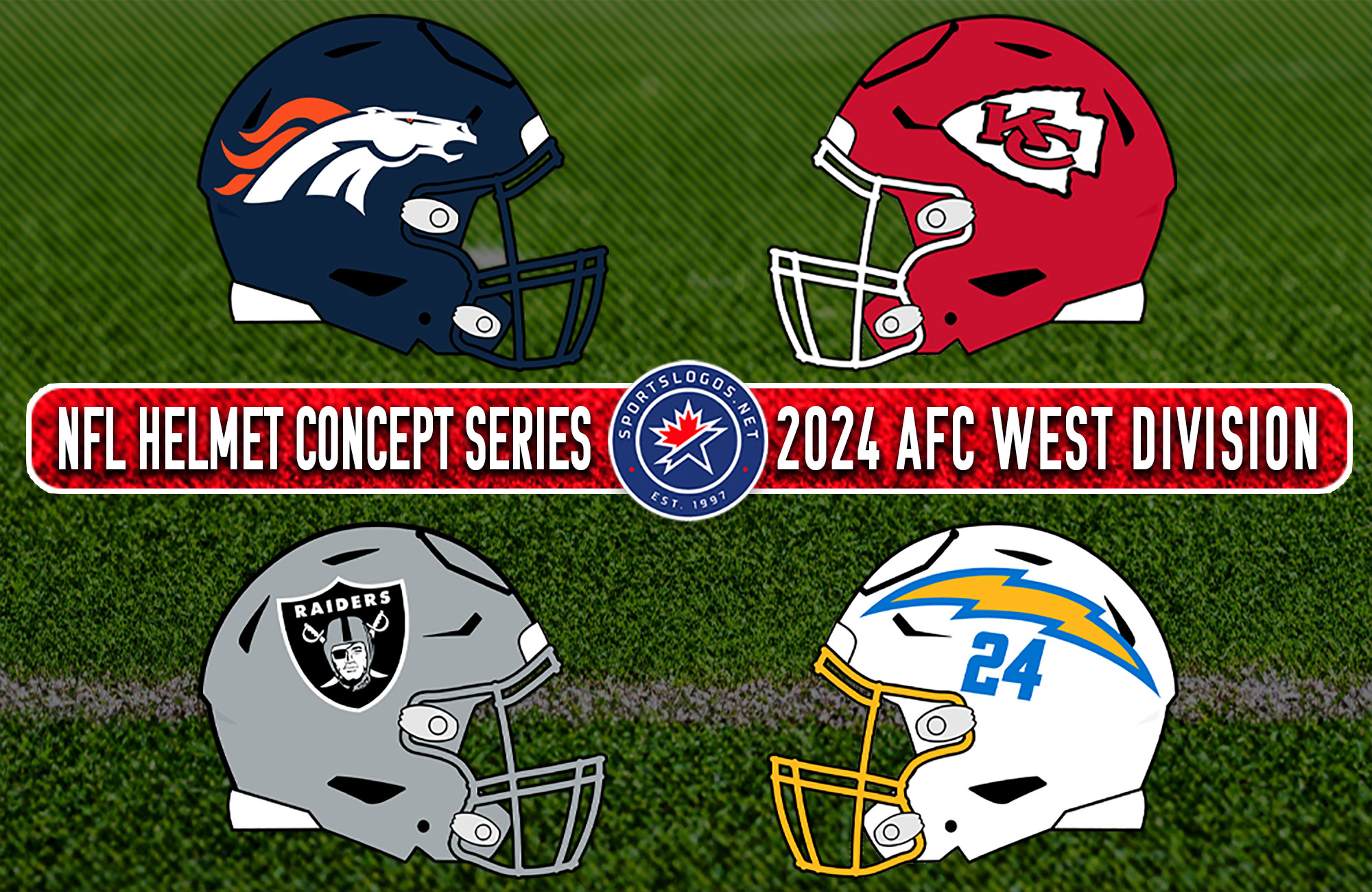 NFL Second, Third Helmet Concept Series – AFC West