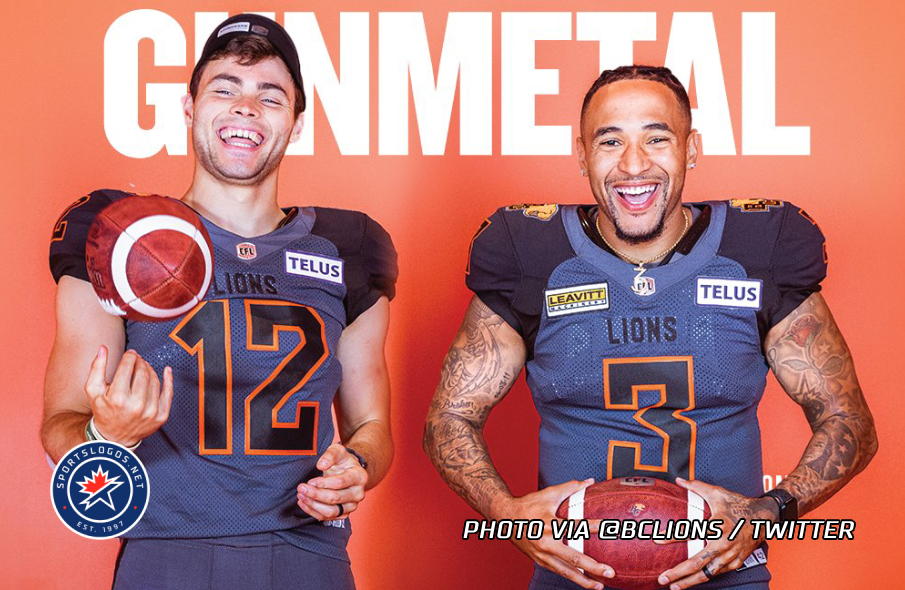 CFL's BC Lions Bring Back Gunmetal Uniforms, Introduce New Alt Logo