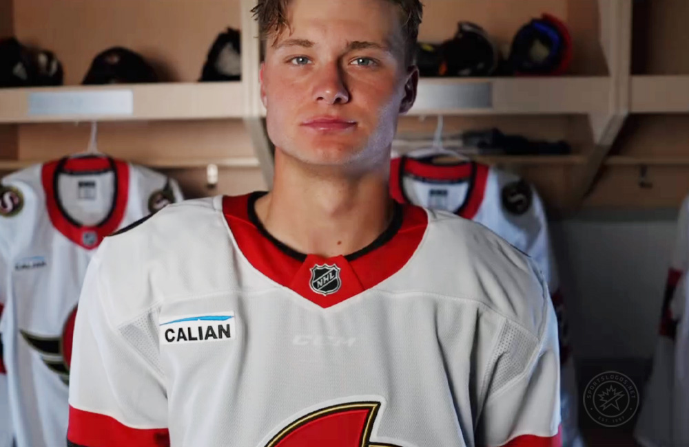 Ottawa Senators Announce Calian Advertisement for their Road White Jerseys