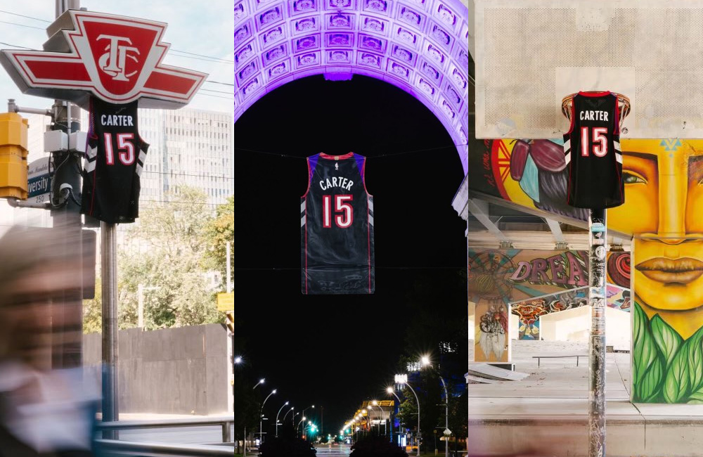 Throwback Raptors Jerseys Appear Throughout Toronto