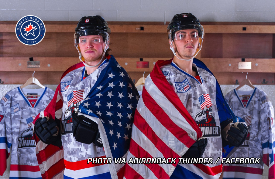 ECHL's Adirondack Thunder Launch Special Jerseys for Military Appreciation Night