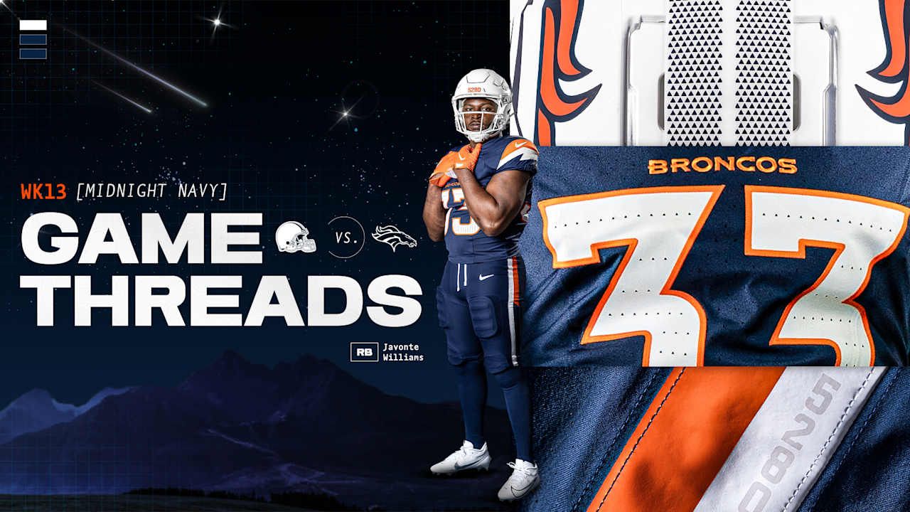 The Denver Broncos will debut their new white helmets and navy blue