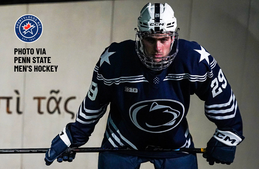 Penn State Men's Hockey Pays Tribute to Medal of Honor Recipient With Navy-Themed Jerseys