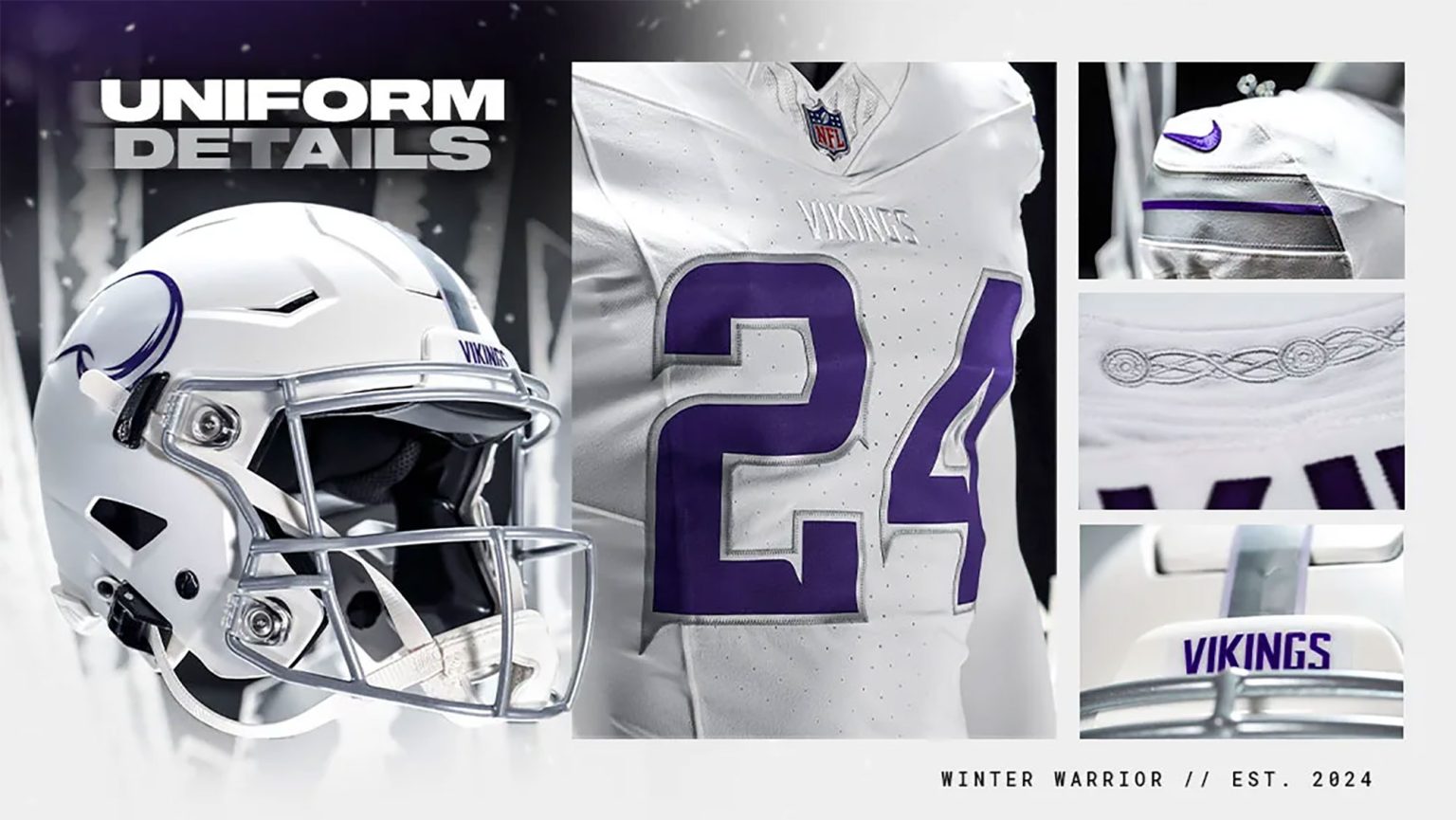 Minnesota Vikings To Debut “Winter Warrior” Alternate Uniforms On Monday Night Football