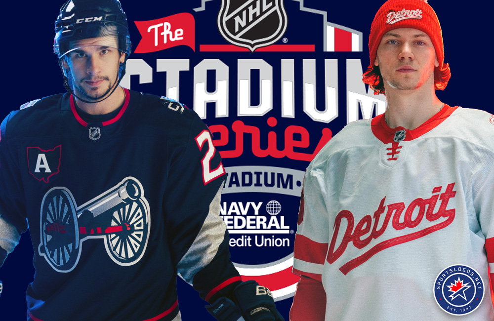 Blue Jackets, Red Wings Unveil Uniforms for the 2025 Stadium Series at Ohio State