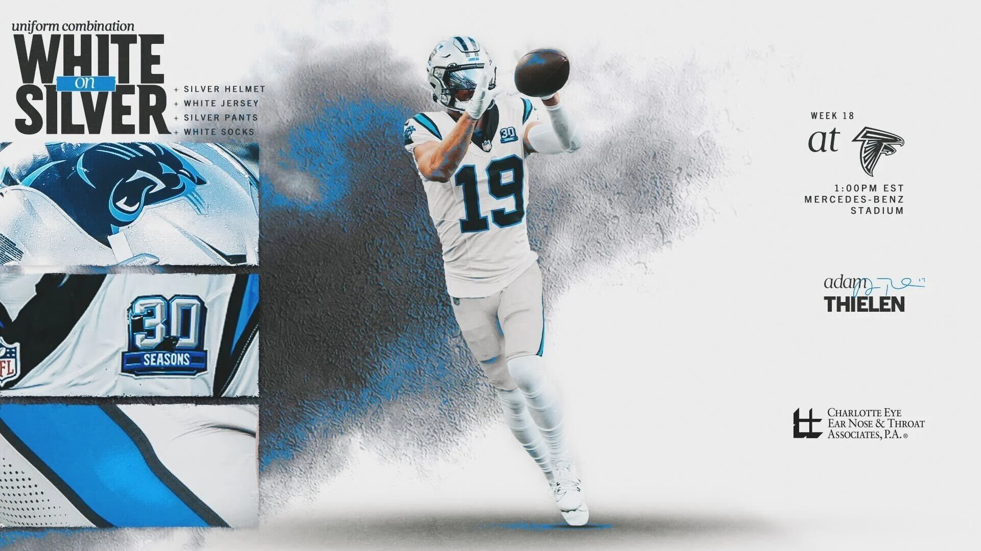 Carolina Panthers To Wear Rare Uniform Combination On Sunday