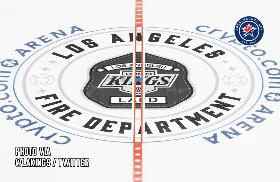 Los Angeles Kings Honor Firefighters With Center Ice Logo