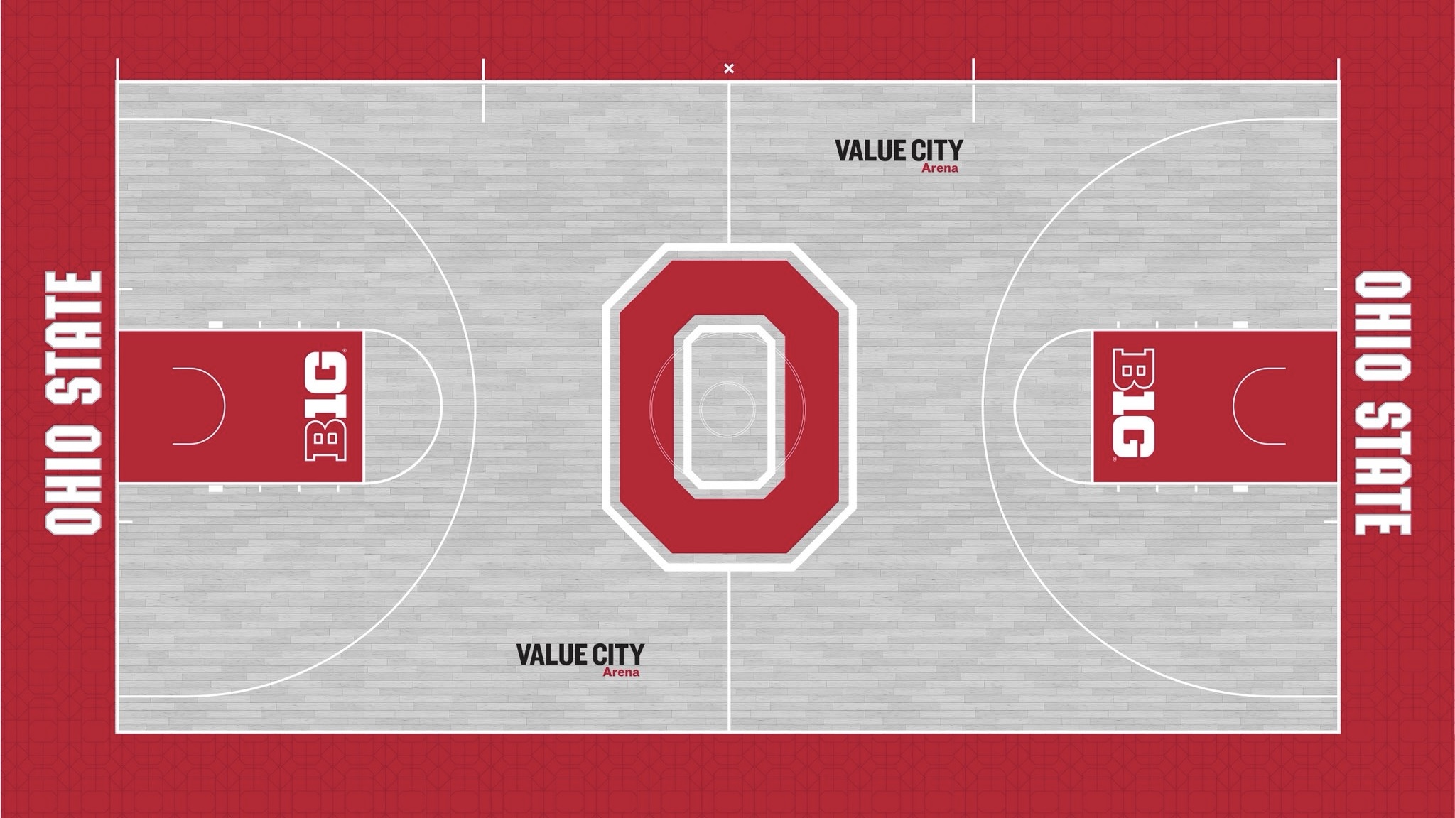 Ohio State Buckeyes Unveil New Basketball Court Designs